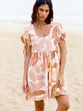 ANTHROPOLOGIE GIRL AND THE SUN AVERY DRESS SMALL
